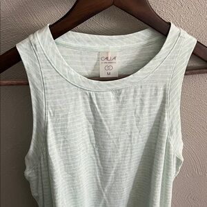 CALIA by Carrie Underwood Light Green Striped Tank Top